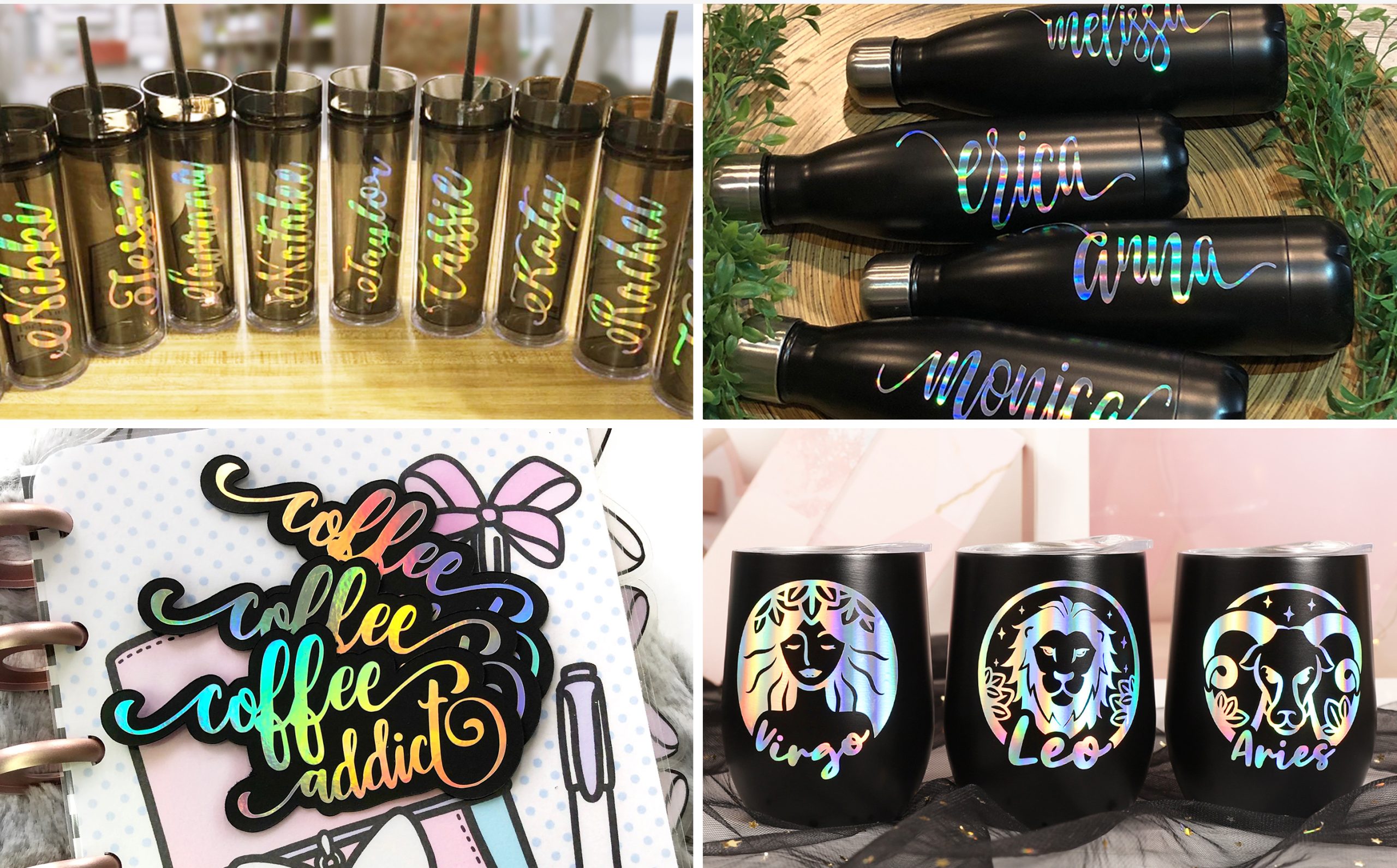 Холографско фолио с лъскава дъга