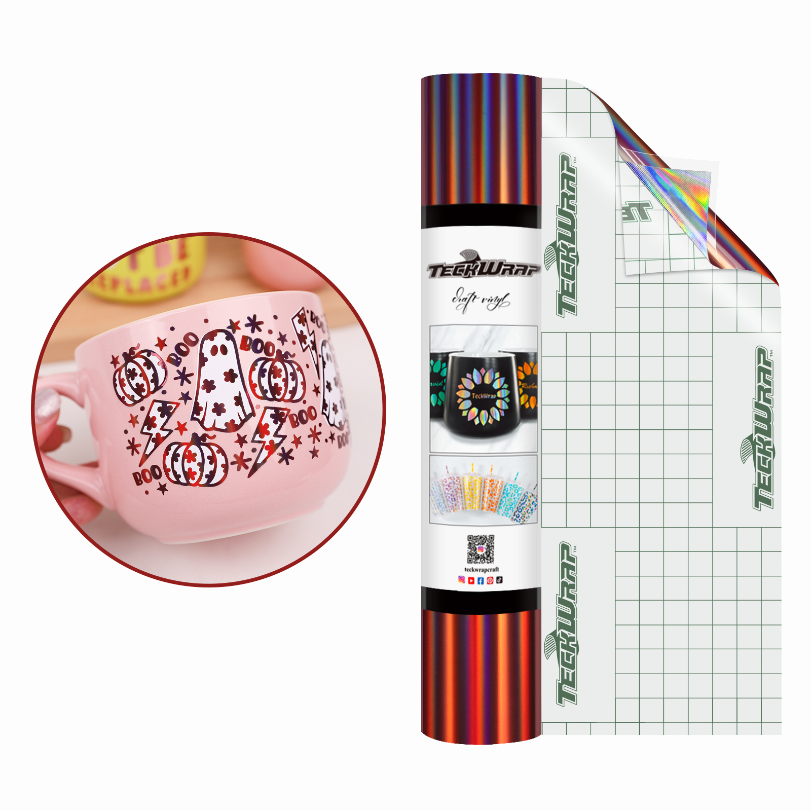 Фолио с холографска дъга Bubble Free - Image 2