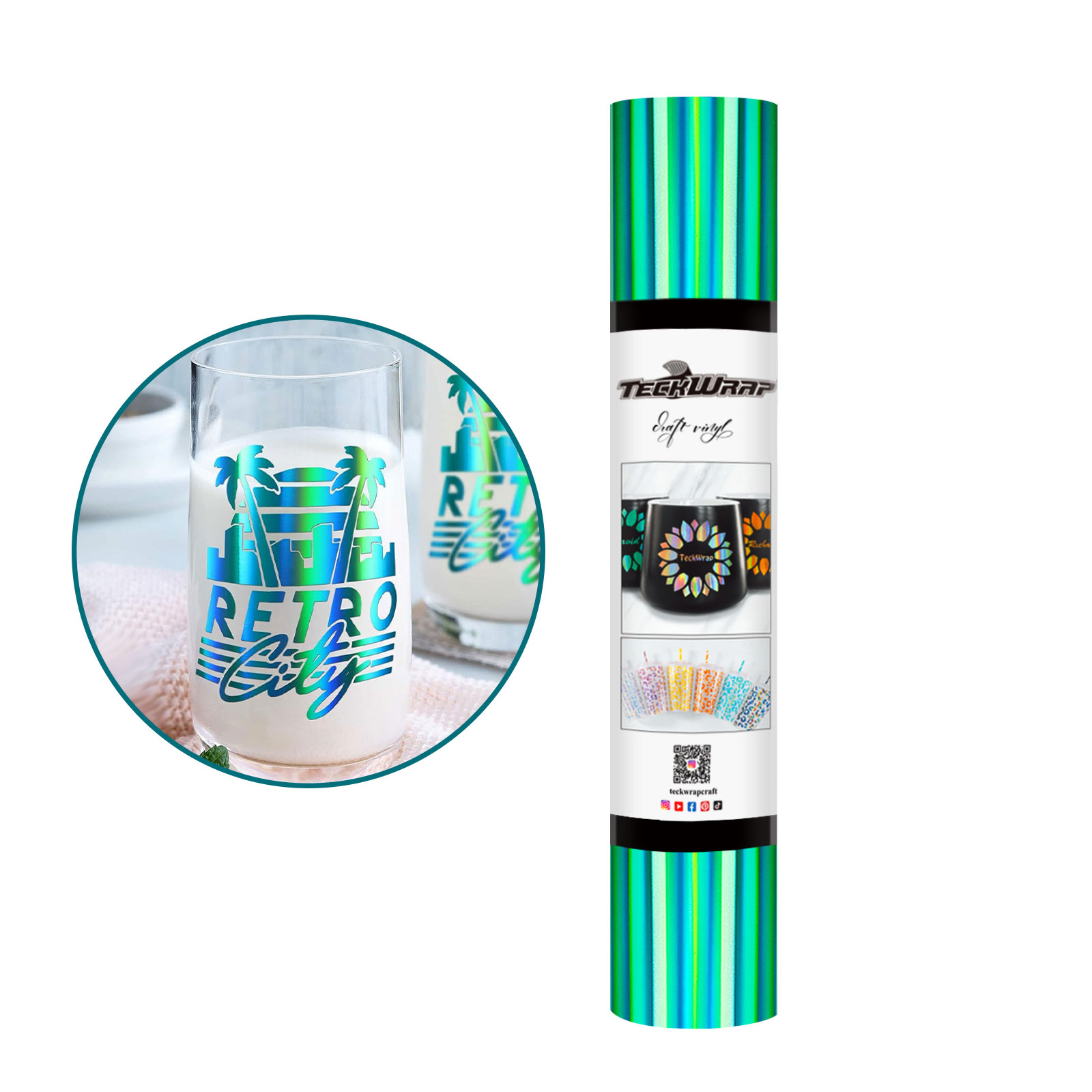 Холографско фолио с лъскава дъга - Image 2