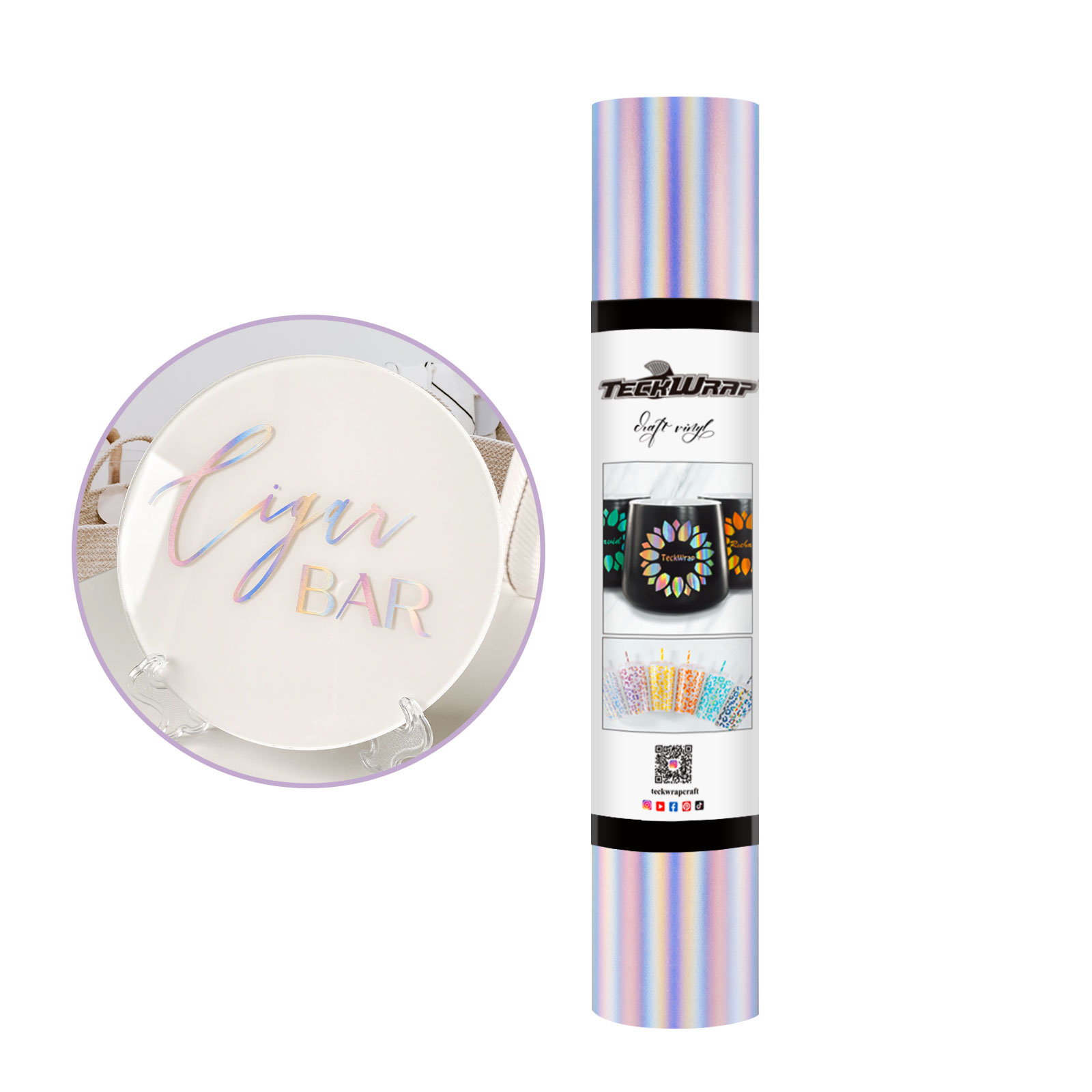 Холографско фолио с лъскава дъга - Image 4