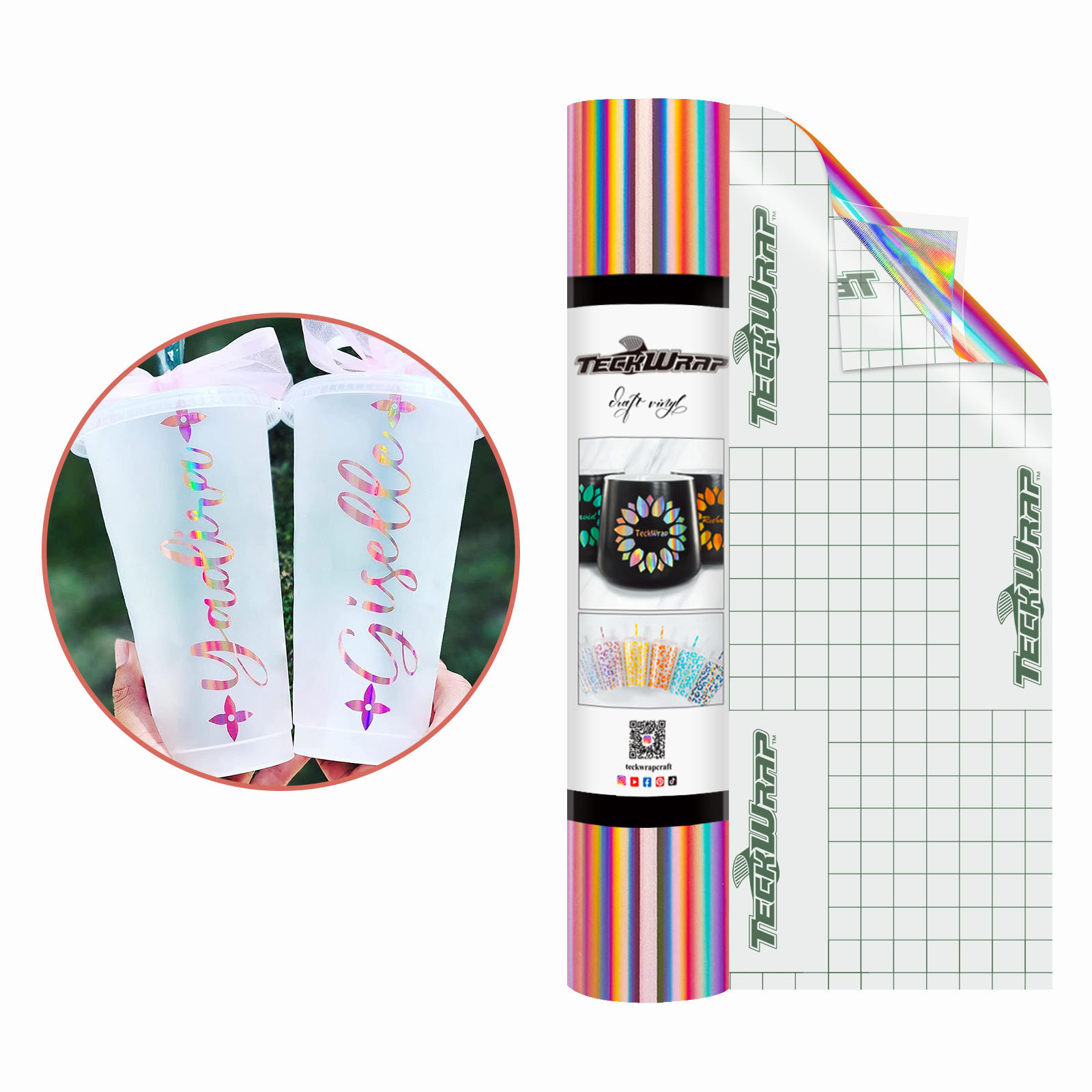 Фолио с холографска дъга Bubble Free - Image 11