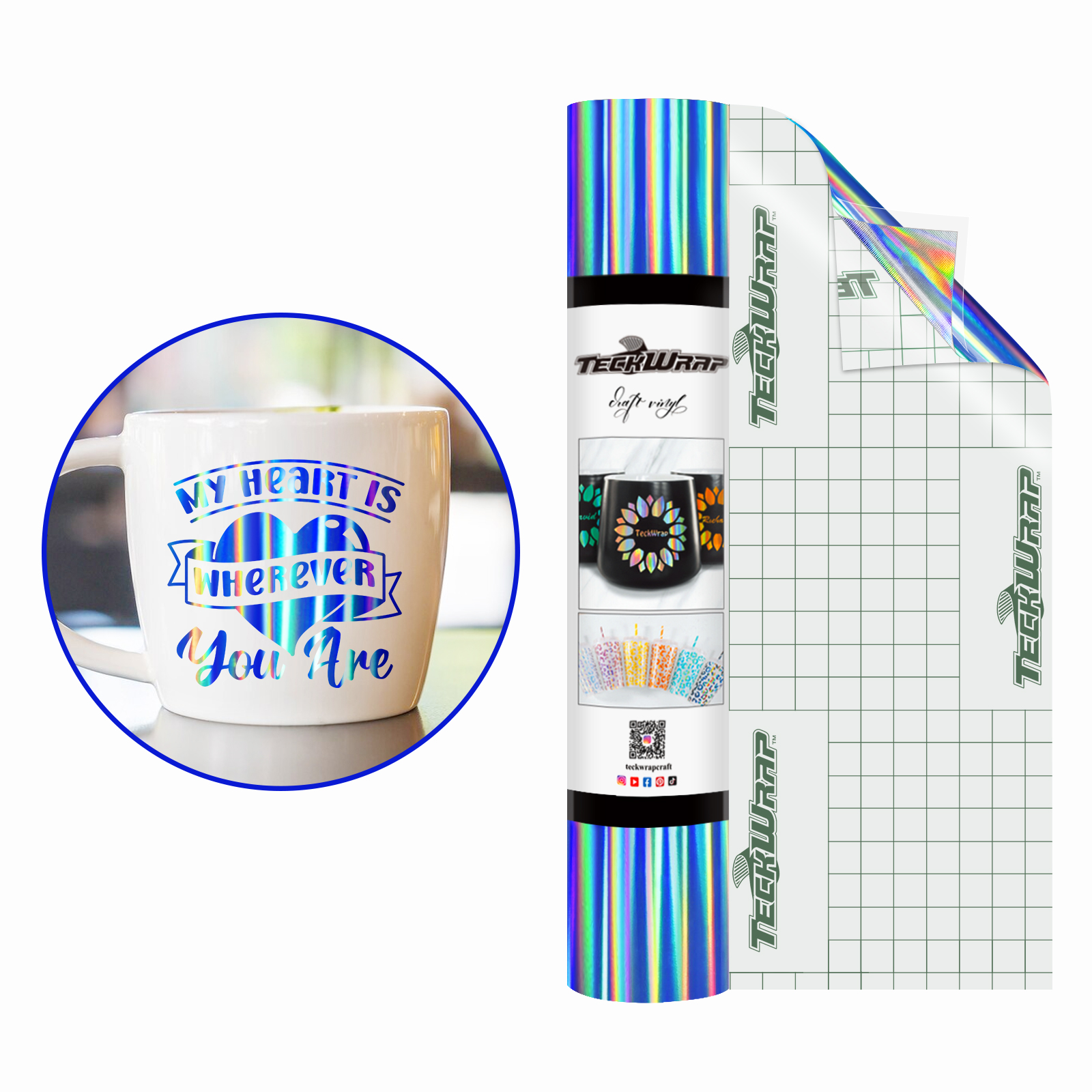 Фолио с холографска дъга Bubble Free - Image 12