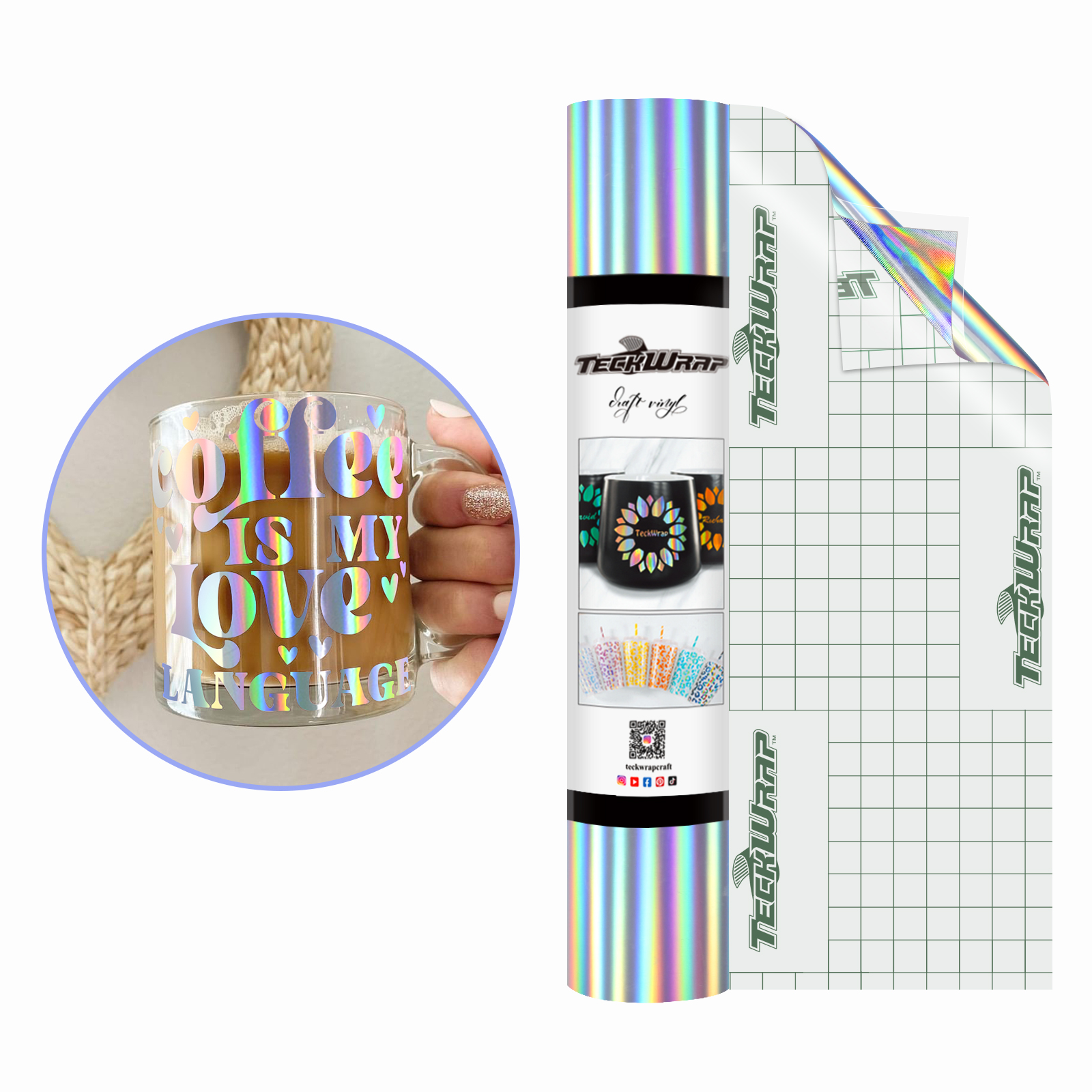 Фолио с холографска дъга Bubble Free - Image 13