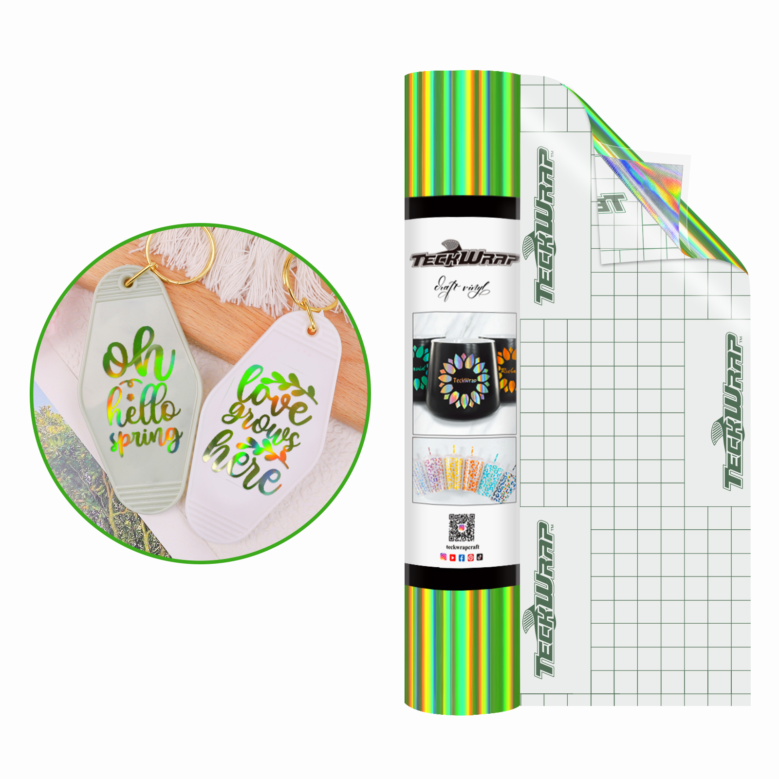 Фолио с холографска дъга Bubble Free - Image 5